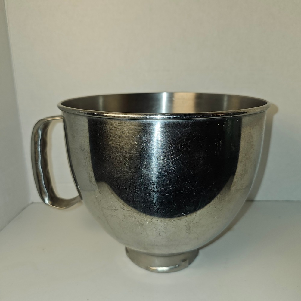 KitchenAid KSM150 5 Qt Stainless Steel Tilt Head Mixer‎ Bowl with Handle Silver